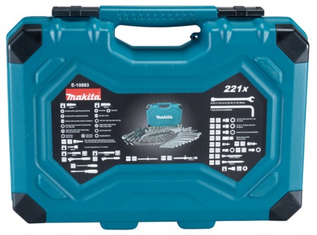 Набор ручного инструмента 221 шт. Makita E-10883